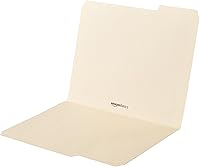 Vista 4 de Yaxa Basics - Carpetas de archivo con pestañas para archivar, pestaña de corte a 1/3, posiciones surtidas, 8.5x11 pulgadas, tamaño carta, manila