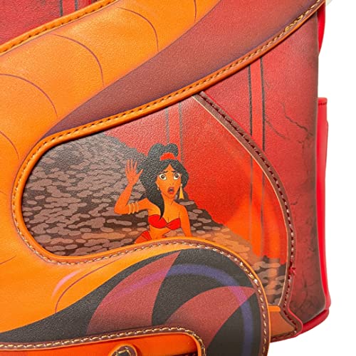 Loungefly Exclusive Disney Aladdin Jasmine and Jafar Snake Double Strap Shoulder Bag4