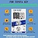 uuam Key Fob Replacement Batteries for Toyota Prius (10-15), Corolla (09-14), Camry (07-11), 4Runner (10-19), RAV4 (07-12), Highlander (08-13), Venza (09-15) (Check Fitment Guide) 2 Packs CR1632