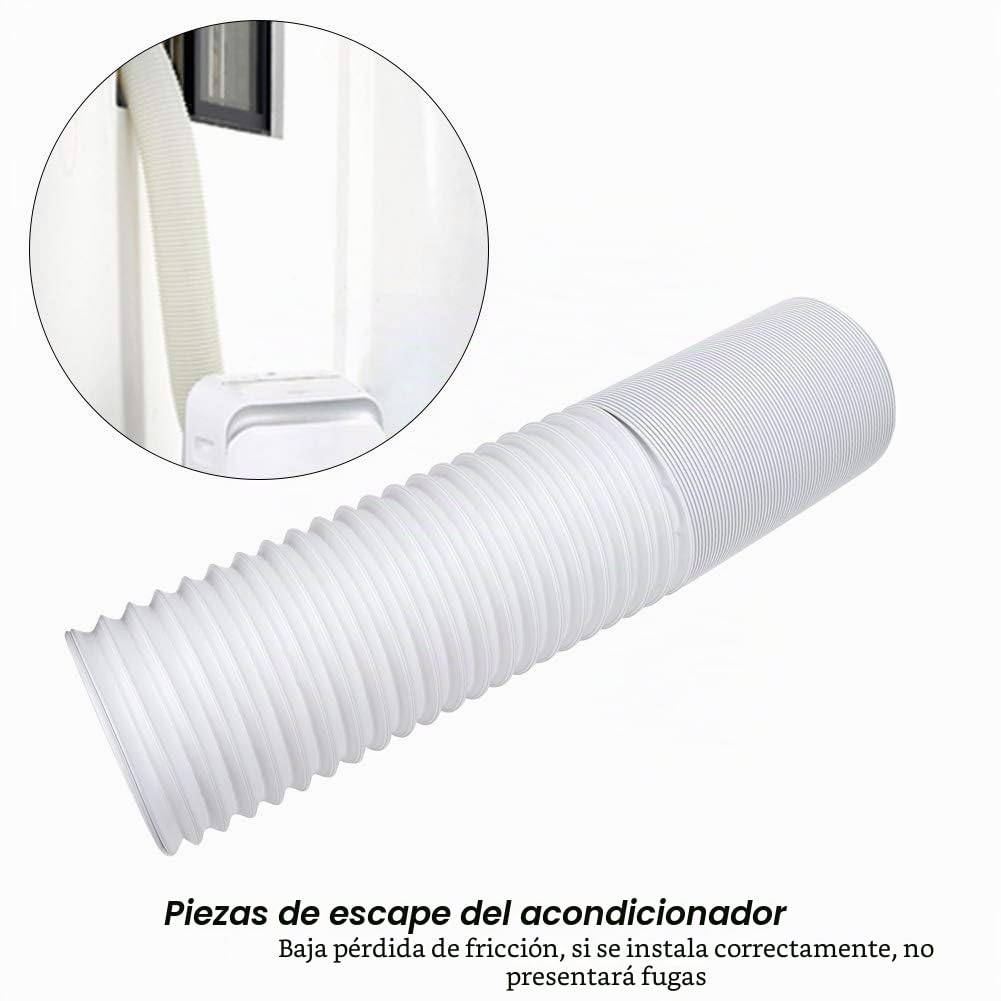 TOPINCN Manguera de Aire Acondicionado, Manguera de Ventilación de Escape Portátil, Manguera de Escape de Aire Acondicionado Flexible Universal, Accesorios de Piezas de Repuesto(15cm*2M)