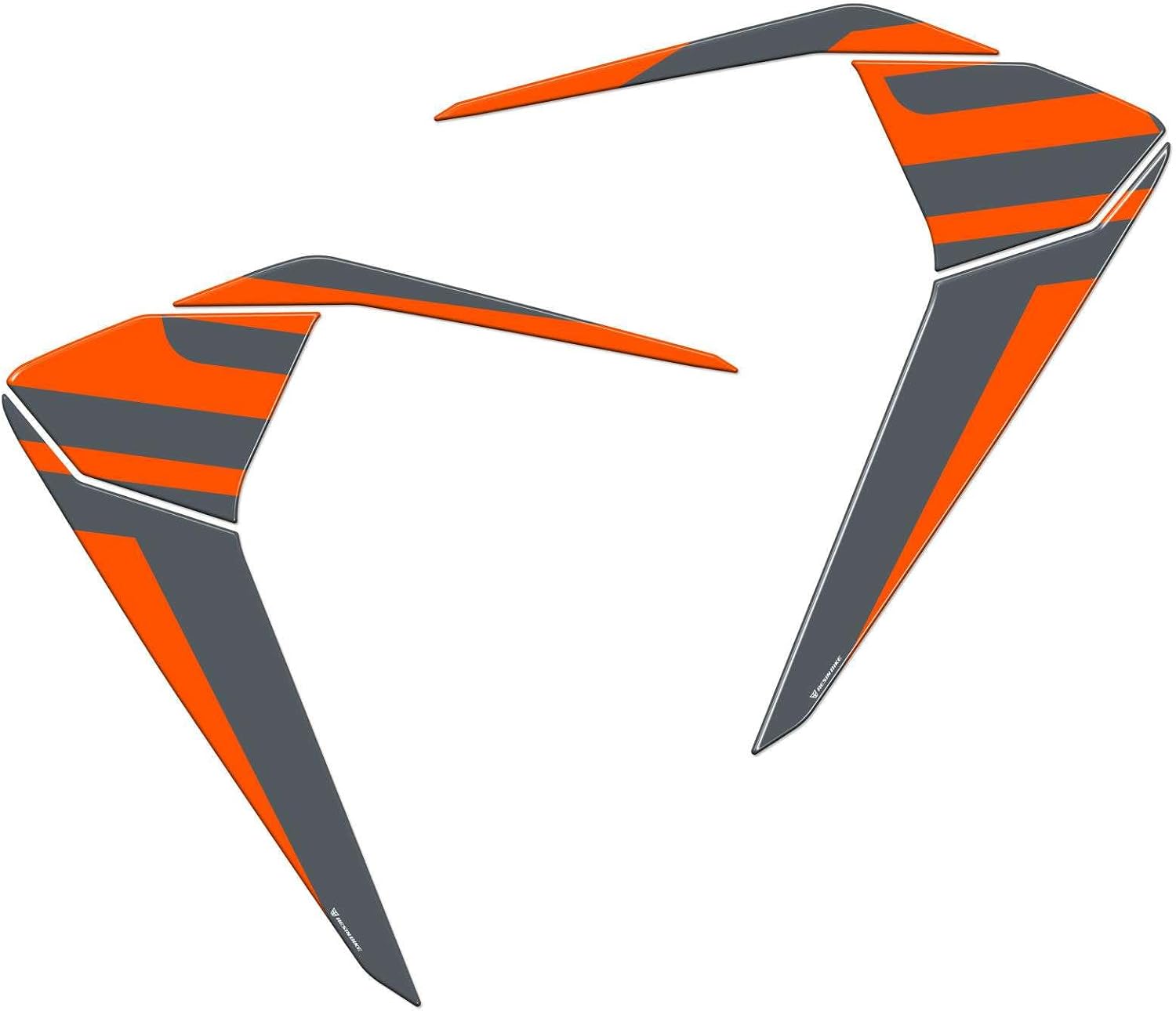 Resin Bike Motorcycle Stickers Compatible with KTM 1290 Super Duke GT 2019-2024. Side Panel/Radiator Protection from Bumps and Scratches. 3D Resin Stickers Made in Italy