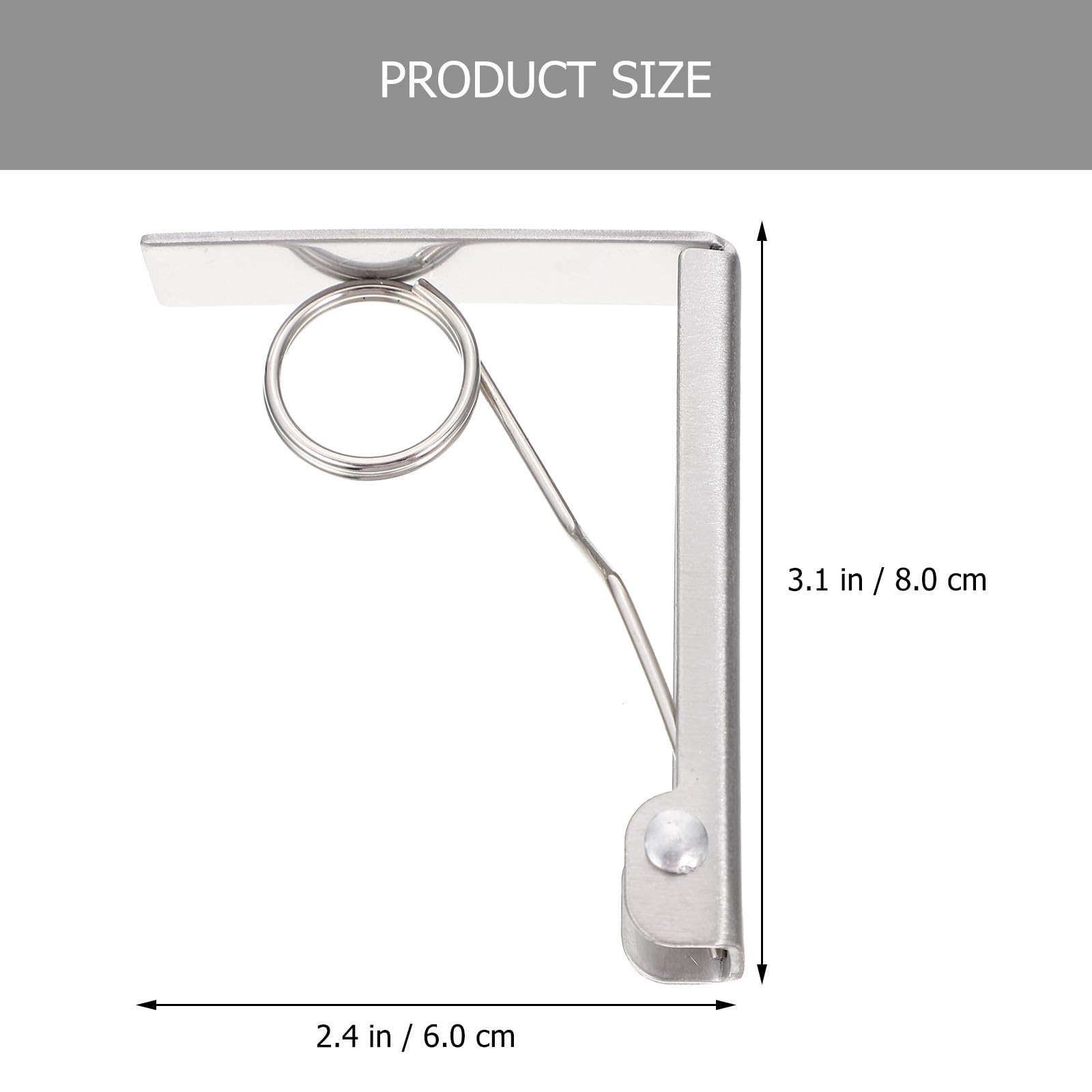 Set 6 Pezzi Fermatovaglia per Tavolo in Acciaio Inossidabile, Clip Portatovaglia Resistenti 5,5 Cm per Campeggio e Picnic
