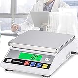 OGMOYT Precision Electronic Laboratory Balance Scale - Industrial Weighing Tabletop Scale for Counting, Kitchen, Jewelry, and Scientific Use - High Accuracy Balance for Various Applications ，6Kg