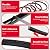 Flexible Quarter Round Molding Peel and Stick Rubber Trim Molding Double-Sided Self Adhesive Wall Corner Trim Molding for Floor, Bathrooms, Countertops (1/2” W x 1/2” H x 6.56 Ft, Black)