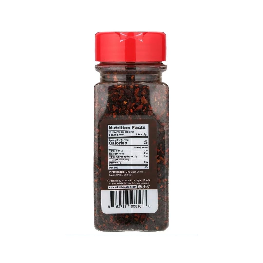 USIMPLY SEASON LIFE BOLDLY FLAVORED MEDIO-ORIENTE PEPERONCINO FIOCCHI IN MISTO - Urfa Maras Pepper, Urfa Marash