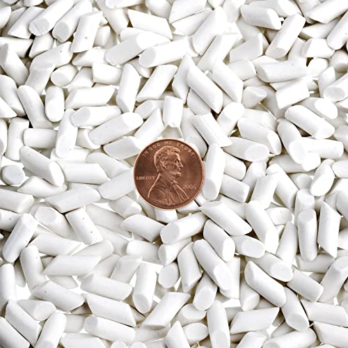 hiceeden 8 pounds rock tumbling filler media 1534 x 2534 reusable cylinder ceramic pellets non-abrasive for rock tumbler stone polisher