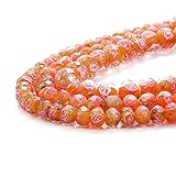 Geschickte Handwerker kreieren diese zarten und brillanten Lampwork-Perlen und machen sie zu kunstvollen Kunstwerken. Die verschiedenen lebendigen Formen und wunderschönen Farben bereichern Ihren Schmuck erheblich.