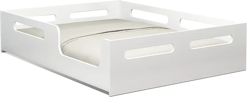 Cama Infantil Montessoriana Casal Conforto e Segurança para Seu Quarto Em Mdf Resistente (Branco)