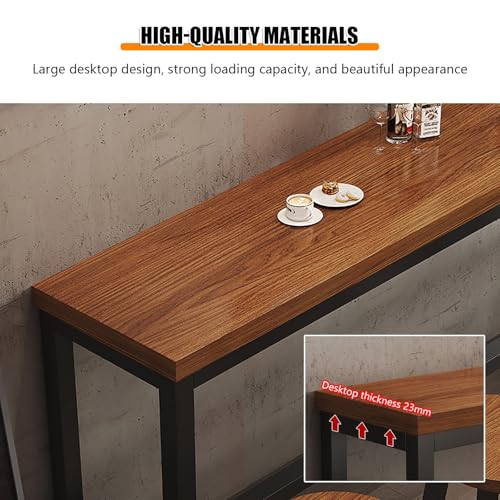 Recu - Tavolo da bar con staffe in metallo, perfetto per salotti, bar, caffetterie e design salvaspazio