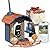 Smart Bird Feeder with Camera Solar Powered, AI Birds Identify, Instant Alerts,Color Night Vision, Family Sharing,2K HD Wireless Outside Video Bird Feeder Camera, Birdwatching Gifts, Blue