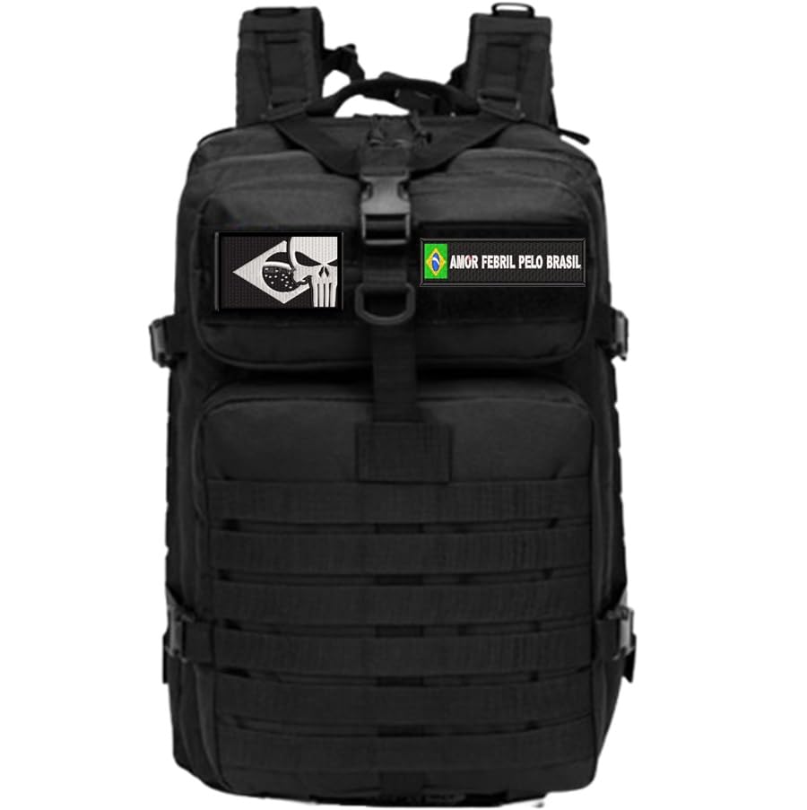 Mochila Tática 50 Litros PREMIUM Trilha Camping Mala Viagem Atividades