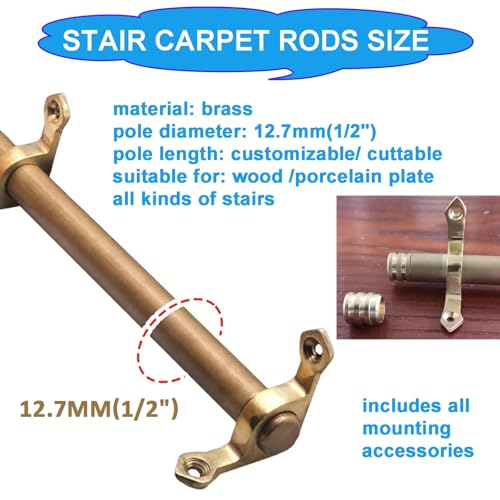 Tringles d'escalier pour tapis de couloir empêchant les chutes sur marche
