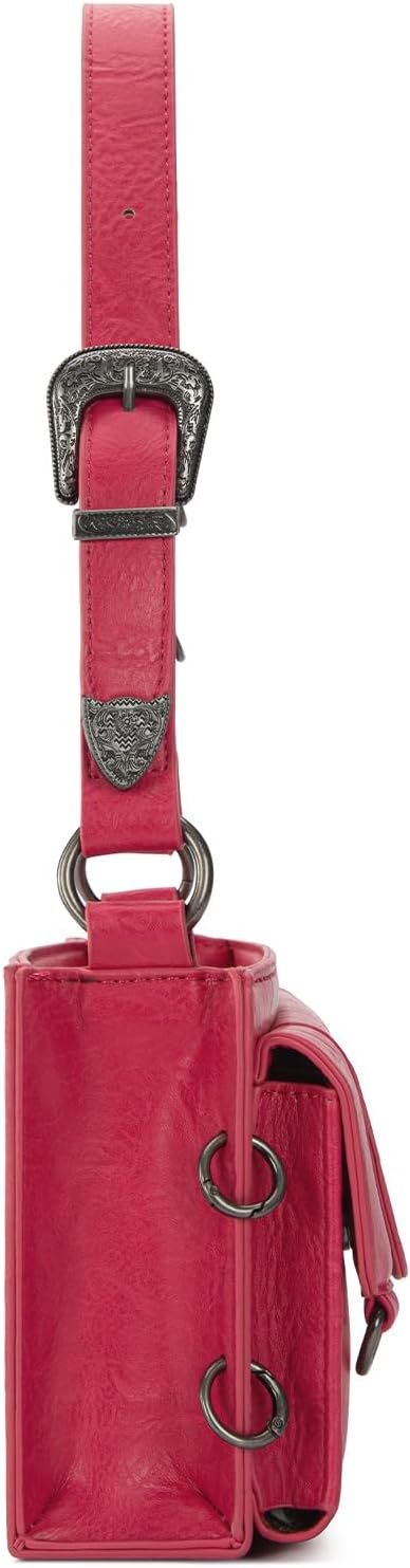 Wrangler Y2K Purse Small Shoulder Bag for Women with Western Detachable Charms & Multiple Pockets - Image 8