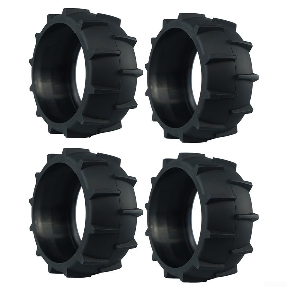 Roues de robot de tonte - Poulie de robot de tonte pour tondeuse à gazon A-1 - Poulie de rechange anti-poulie pour tondeuse robot Dreame A1 (4 pièces)
