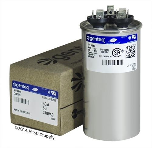 GE HQ1094980AX 40/5 uF Dual Run Capacitor
