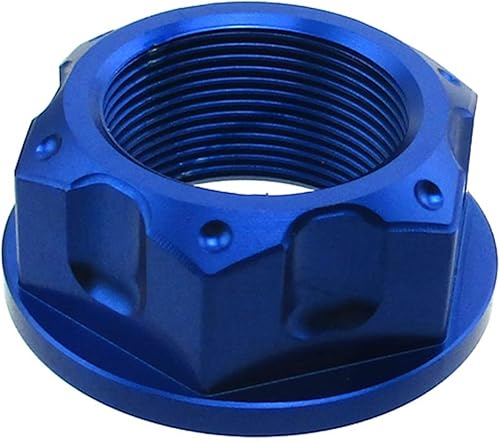 DJ-Motor Tuerca azul del vástago de dirección M22 para TTR50 TTR110 TTR125 Pit Dirt Bike