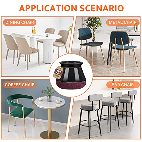 image for YOZON Chair Leg Floor Protectors Chair Leg Protectors for Hardwood Flo