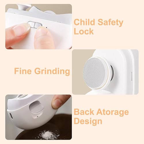 Miniatura 6 de Cortaúñas eléctrico, cortaúñas para personas mayores, 2 en 1, recortadora de uñas automática 2 en 1 con pulido, cortaúñas para hombres, mujeres,