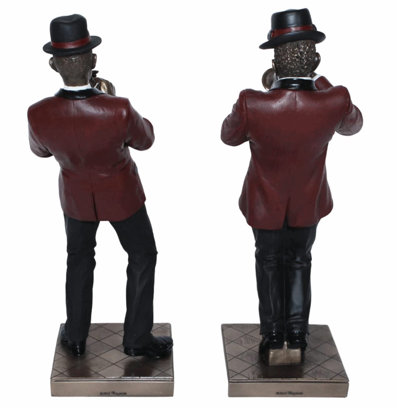 Deko Figur Jazz Musiker Figuren Trompeter und Klarinettist H 30 cm Dekofigur Jazz Band Parastone