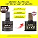 Sevich Hairline Powder,Instantly Conceals Hair Loss, Root Touch up Powder, Hair Shadow Toppers for Women & Men, Touch Up for Thinning Gray Hair, Windproof & Sweatproof,Medium brown