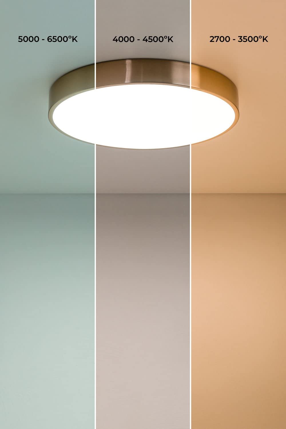 SKLUM Lampa sufitowa LED (Ř30 cm) Piercy