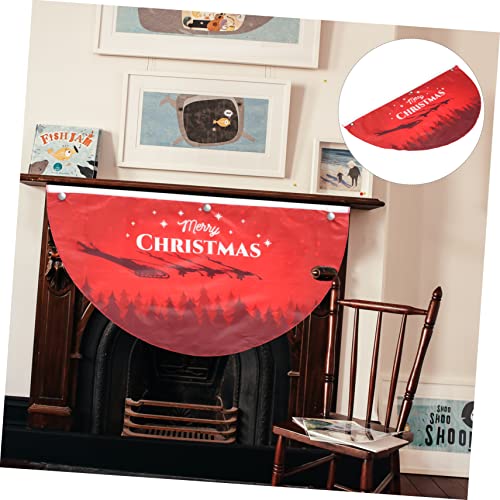 Amosfun 4 Stück Weihnachts-fanflagge Türdekoration Weihnachtsdekoration Herbstdeko Herbstfahnen Für Draußen Flaggen-wimpelkette Für Die Veranda Frohe Weihnachtsfahnen Ammer Im Freien Foto – Bild 3