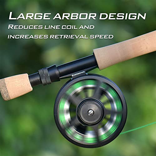Kastking Emergence Fly Fishing Combo,4 Wt,8Ft 6In, Half Handle ,Rod (8+1),3 Or 4 Reel #TOP2