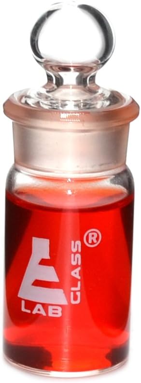 EISCO Weighing Bottle- Tall Form, Borosilicate Glass - 15mL - 25x50mm