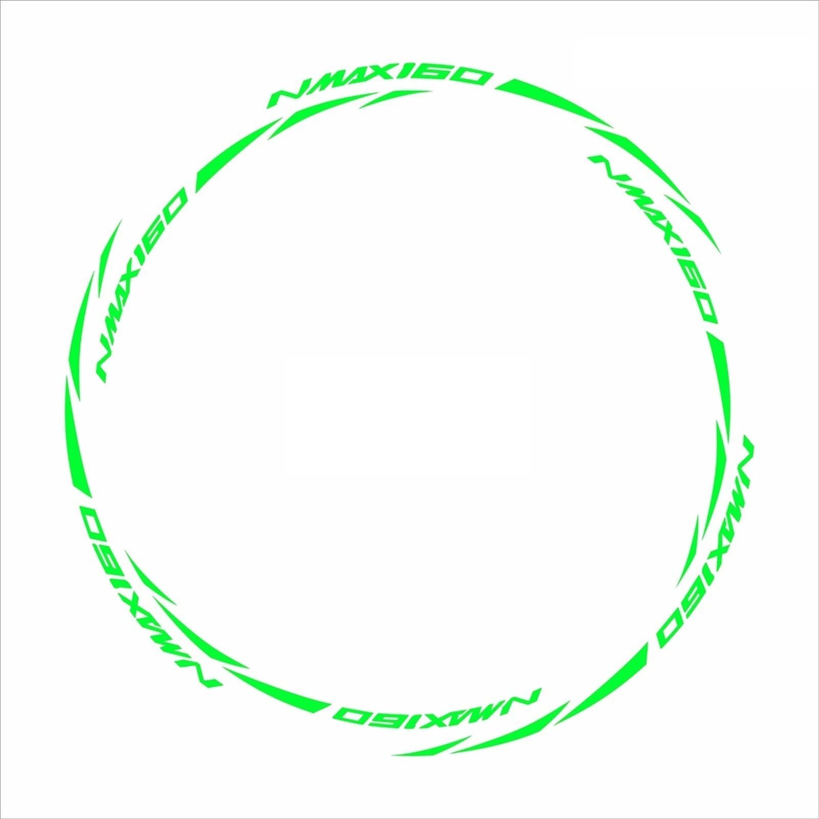 Reflective Wheel Sticker Rim Decals for Yamaha Nmax 155 2020 2021(Color7)