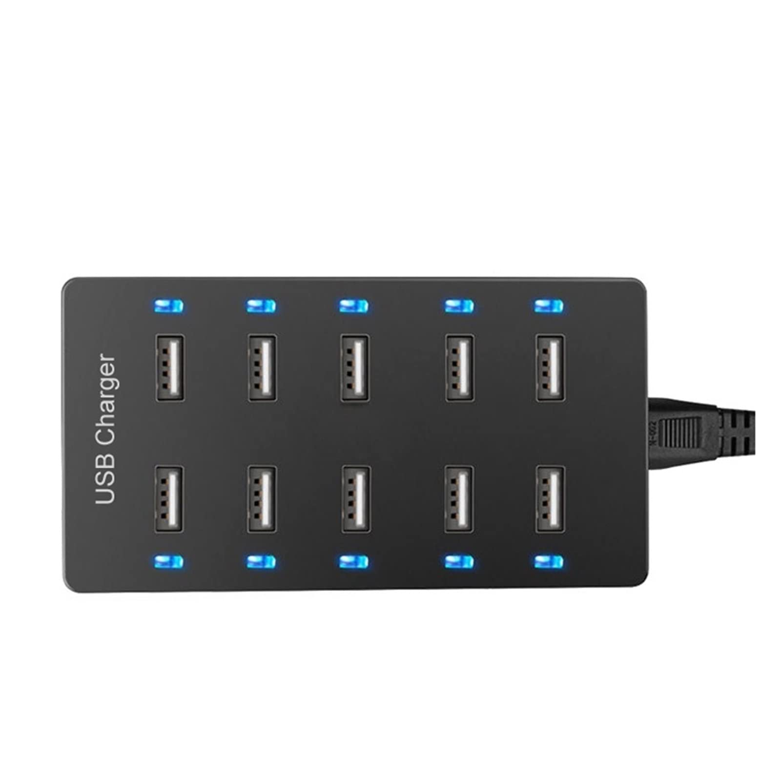 Stacja ładowania, Wieloportowa ładowarka USB 40 W 10 portów Stacja ładowania biurkowego Inteligentne wieloportowe urządzenie ładujące do smartfonów, tabletów i nie tylko