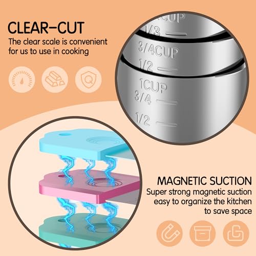 50% Off Stainless Steel Magnetic Measuring Cup Set - Image 3