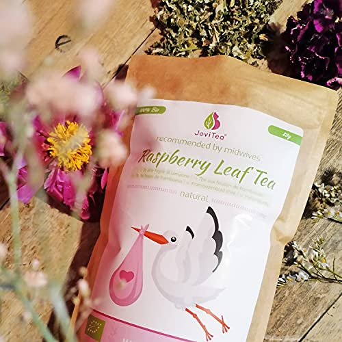 JoviTea Frambozenbladthee Bio Thee, 80 g - Kruidenthee - Voorbereiding op Geboorte - Zwangerschapsthee - 100% Natuurlijk… - Afbeelding 5