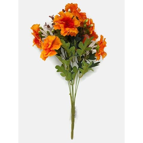 AFS Orange Artificial Marigold Flower Arrangement Cover