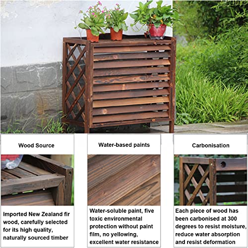 Aire acondicionado de madera para exteriores y cubierta protectora minisplit 3