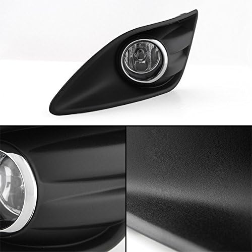 AKKON - For 13-19 Ford C-MAX Hybrid Black Bezel Clear Lens Bumper Driving Fog Light W/Switch + Bulbs