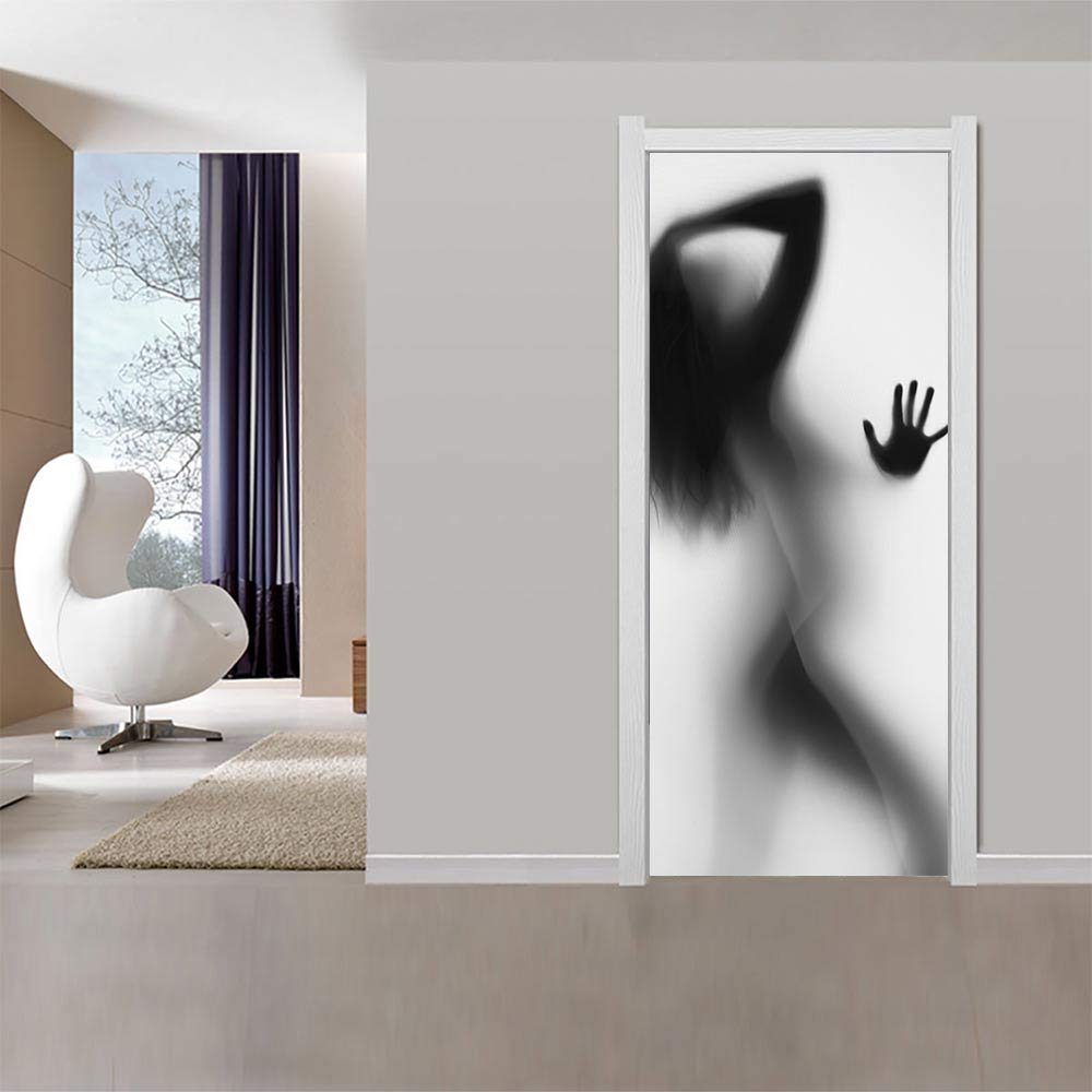 Sticker Porte Trompe l'Oeil 3D au Rendu Premium pour Décoration Murale