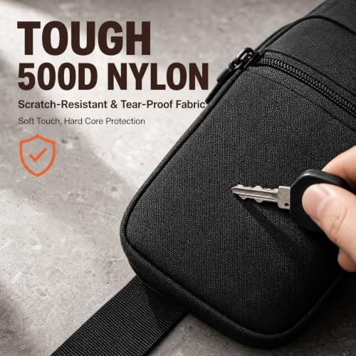 Image of Simptech Crossbody Sling Bag - RFID Blocking Anti-Theft Chest Pack - 500D Nylon Fanny Pack, Hidden Pocket & Cut-Resistant Strap for Running, Travel & Everyday Workout