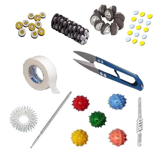 Image of acupressure Acupuncture six ki auricular full therapy Combo kit