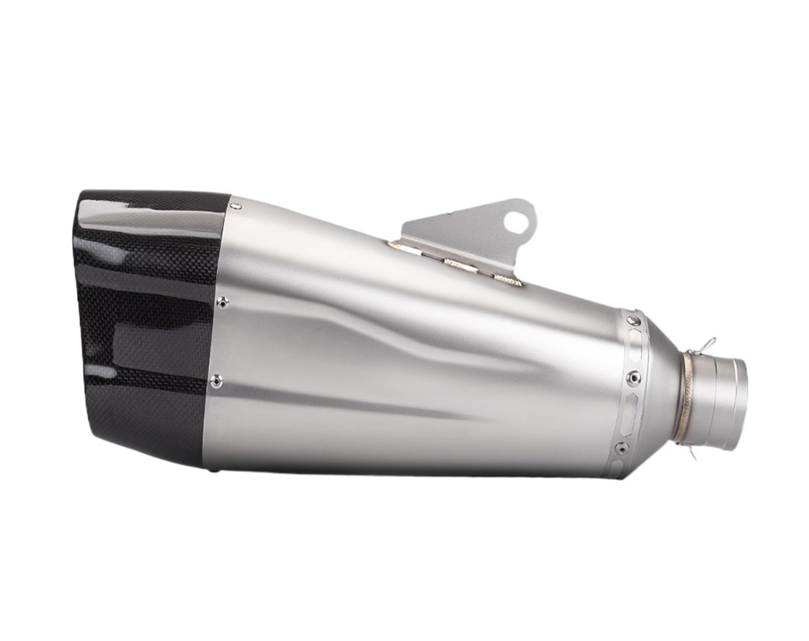 Motorradauspuffschalldämpferrohre Motorrad-Auspuffrohr Mit Zwei Löchern, Universeller Schalldämpfer Für Motorräder, 51 Mm, Motorradzubehör, Ersatzteil