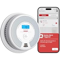 X-Sense Wi-Fi Combination Smoke Alarm and Carbon Monoxide Alarm with Replaceable Battery, Smart Fire Alarm Compatible with X-Sense Home Security App, SC07-WX, 1-Pack