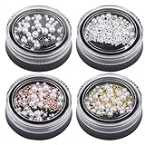 SOESFOUFU ネイルアートビーズ ネイルアートパール スチールビーズ DIYマニキュアアクセサリー 女性 女子用 ホームデコレーション アソートカ