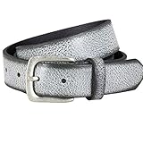 Breite ca. 30 mm LINDENMANN Gürtel Damen Ledergürtel Damen/Gürtel Damen, Vollrindledergürtel Damen, anthrazit, Farbe/Color:grau, Size US/EU:Waist Size 35.5 IN L EU 90 cm