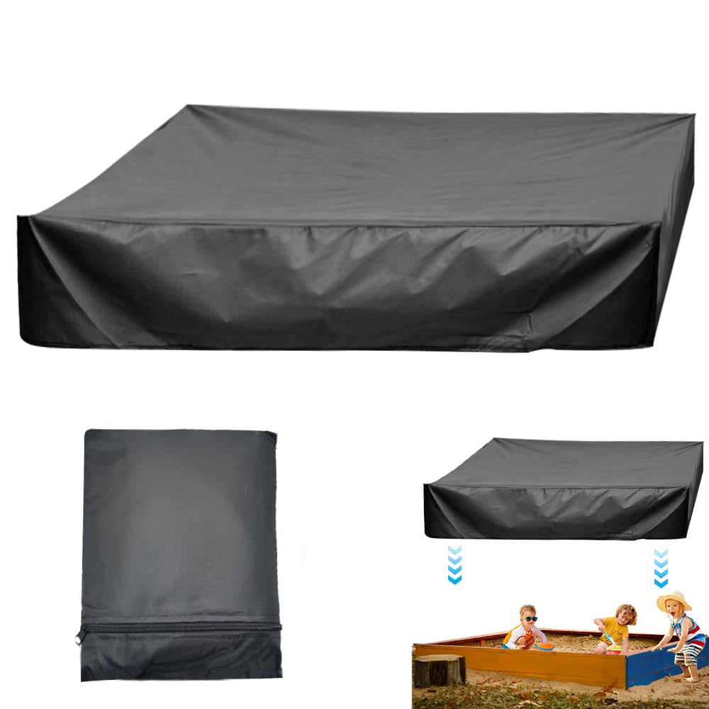 Copertura Per Sabbiera 155x155x20 Cm - Impermeabile, Tessuto Oxford, Con Elastico - Foto 7