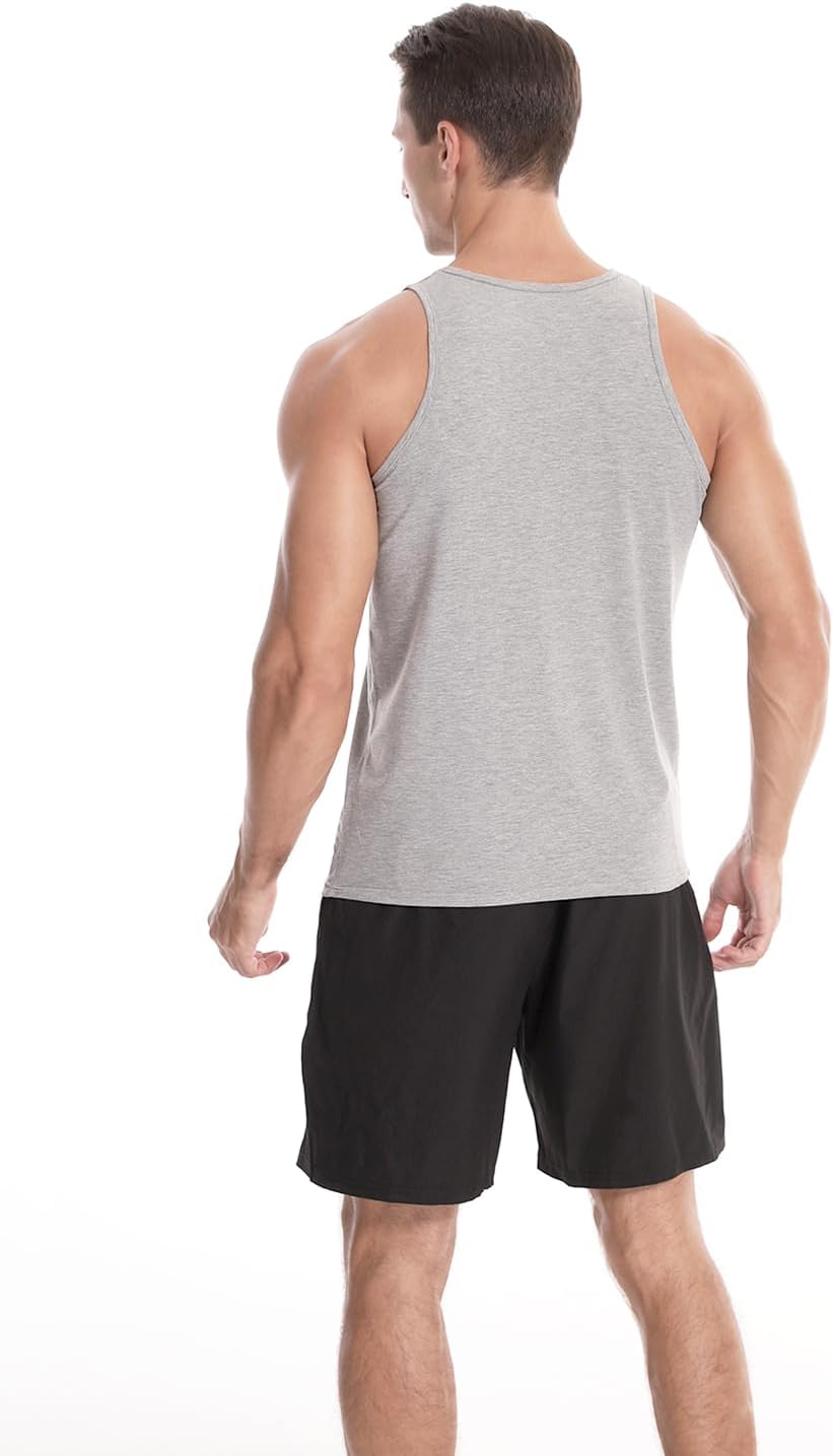 Men's Stringer Tank Tops Cotton Vest Sleeveless Gym Workout Bodybuilding Fitness Muscle T Shirts - Image 6