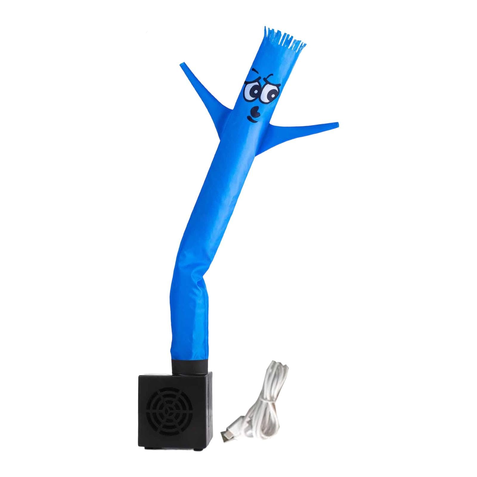 Aufblasbare Tanzfigur Blau mit USB-Anschluss und Gebläse für Partys Werbung Zuhause