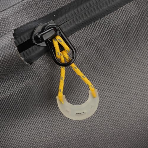 Image of munkees Zipper Puller Replacement Nylon Pull Rope 3 in Pack U-Shape,Glow in the Dark,Orange