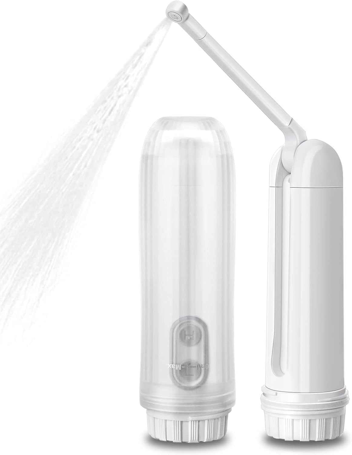 ISENXI Portable Bidet for Travel & Toilet Use - Handheld Bidet with Adjustable Nozzle, Electric Bidet, Reusable & Compact Design - Ideal for Postpartum Care, Baby, Elderly, Camping (White)