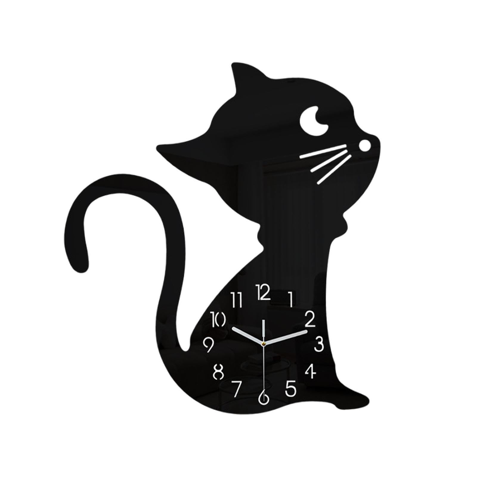 PIXZCSA Stylish Wall Hanging Clock for Creative Animal Decor For Bedroom Adopts Premium Acrylic Wall Clock And Ensures Long Time