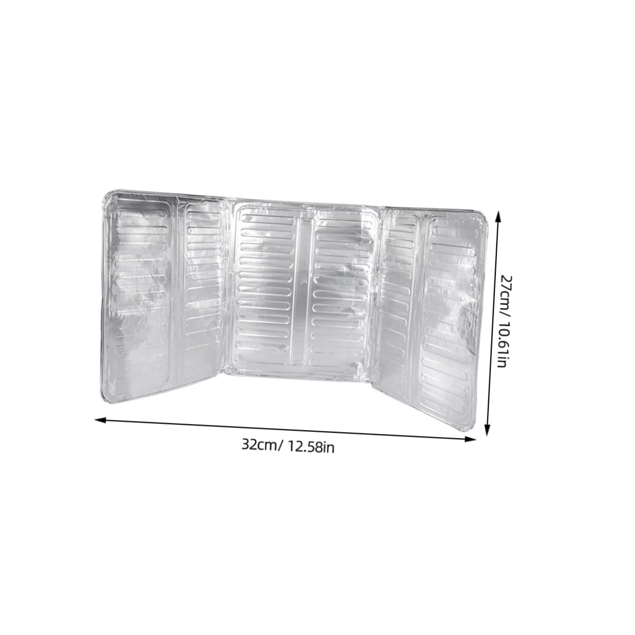 Homoyoyo 6pcs Foldable Aluminum Foil Oil Baffle Plates Practical Kitchen Splatter Guards for Stove Top