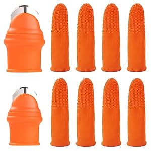 Set van 2 tuingereedschap met vingermes voor tuin, tuingereedschap, duimmes, fruitplukker met tuin, duimmes, oogsthulp, tuingadgets met gardening, duimmes